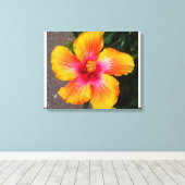 Vuurbladercanvas Canvas Afdruk (Insitu (Houten vloer))