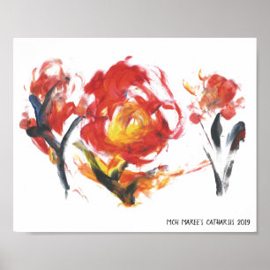 Vuurbloemen Poster