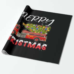 Vuurboomgaard brandblussenbrandblusser kerstfamili cadeaupapier
