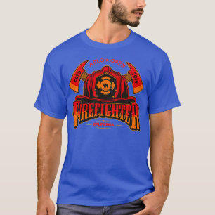 Vuurbrandweerman Ax Pet Persoonlijke jongen genaam T-shirt