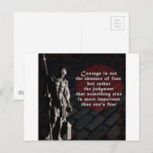 Vuurbrandweerman uit de St. Florian Courage Briefkaart (Voorkant / Achterkant)