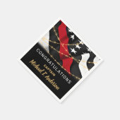 Vuurbrandweertret Thin Red Line Party Servet (Hoek)