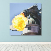 Vuurbrekend trekkenbeeld canvas afdruk (Insitu (Houten vloer))