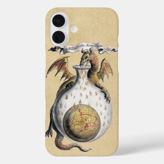 Vuurbrekende drakenkroes Case-Mate iPhone case (Achterkant)