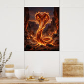 Vuurcobra Ember Canyon Poster (Keuken)