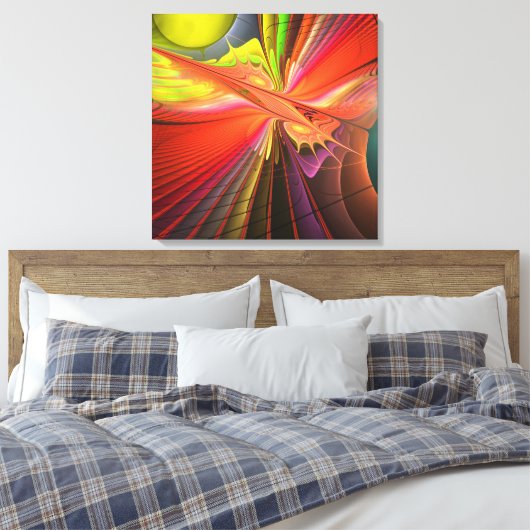 Vuurdans Canvas Afdruk (Insitu (Slaapkamer))