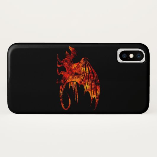 Vuurdraak Case-Mate iPhone Case (Achterkant (horizontaal))