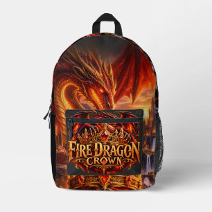 Vuurdraak Kroon Fantasy Draak Rugzak