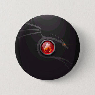 Vuurdraak Ronde Button 5,7 Cm