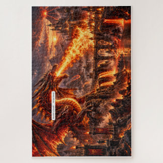 Vuurdraak - Vulkanische Koningrijk Legpuzzel