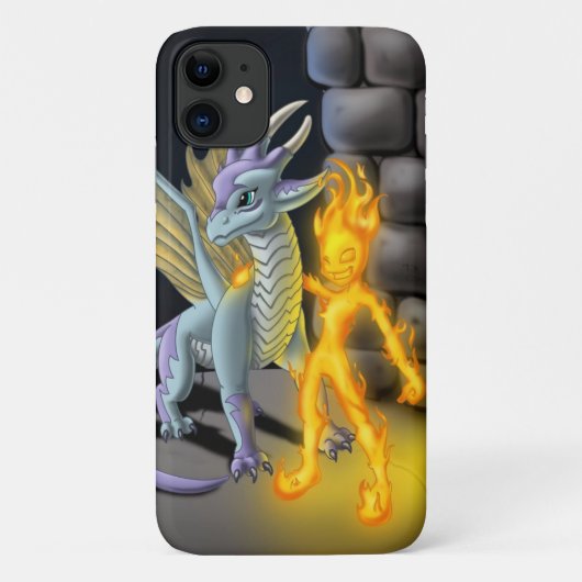 Vuurelement en draak Case-Mate iPhone case (Achterkant)