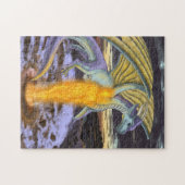 Vuurelement en draak legpuzzel (Horizontaal)