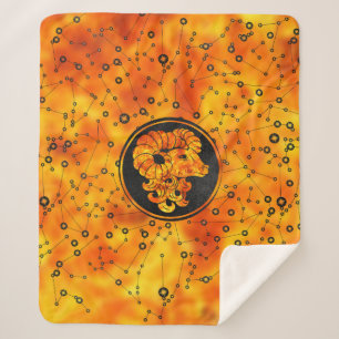 Vuurelement van het teken van de Dia Sherpa Deken