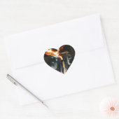 Vuurhout Hart Sticker (Envelop)