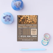 Vuurhout, houthout/houthout/houtgaard flyer (Enkel)