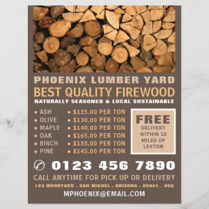 Vuurhout, houthout/houthout/houtgaard flyer