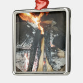 Vuurhout Metalen Ornament (Links)