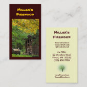 Vuurhout Visitekaartje (Voorkant / Achterkant)