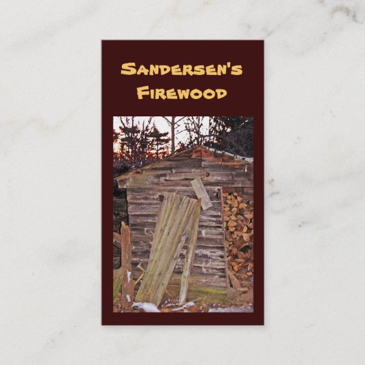 Vuurhout Visitekaartje (Voorkant)