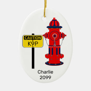 Vuurhydraat ovaal keramisch hondenhondenpuin ornament