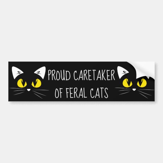 Vuurkattenbakker Crazy Cat Lady Bumpersticker (Voorkant)