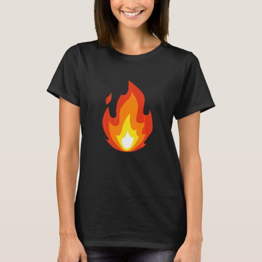 Vuurkostuumvlam heet, gemakkelijk kampvuur hallowe t-shirt (Voorkant)