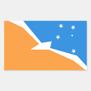 Vuurland Rechthoekige Sticker