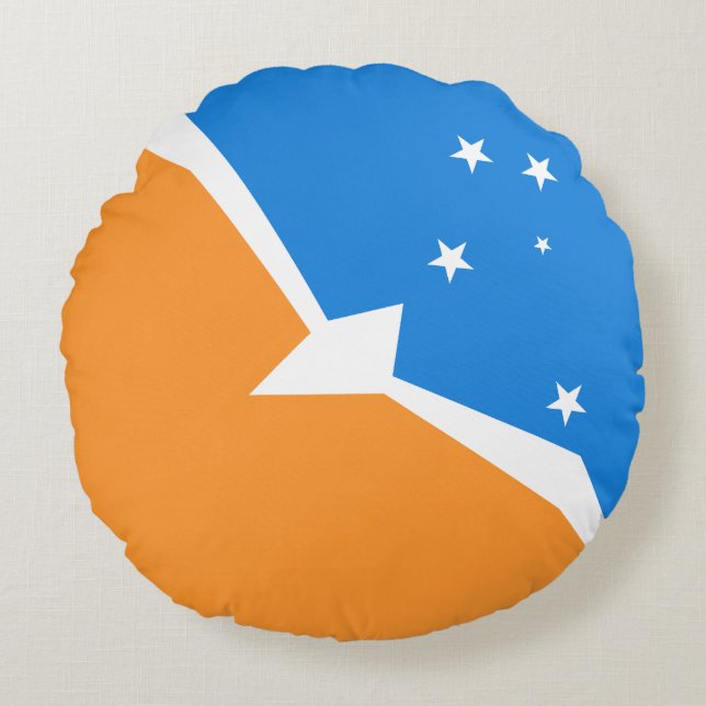 Vuurland Rond Kussen (Voorkant)
