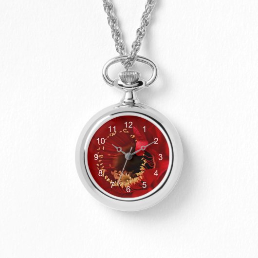 Vuurlichtcactus Horloge (Voorkant)