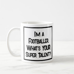 Vuurman of voetballer Super Talent. KoffieMok