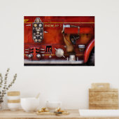 Vuurman - Oude gefaseerde besturing Poster (Keuken)