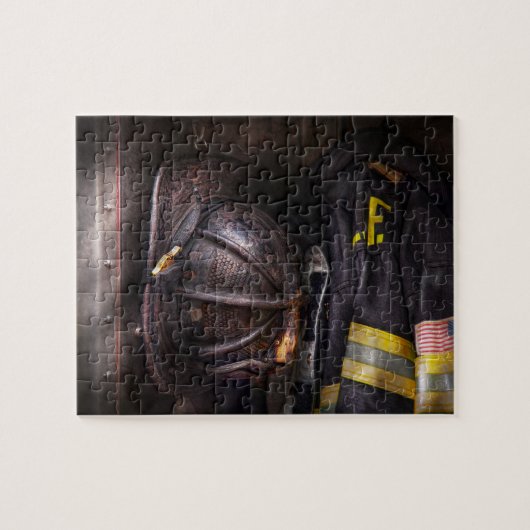 Vuurman - Verwerkt en gebruikt Legpuzzel (Horizontaal)