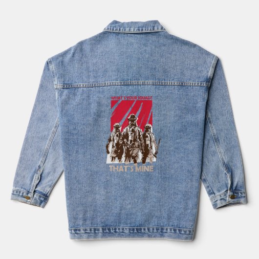 Vuurman vuurwerkplein denim jacket (Achterkant)