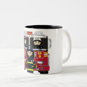 Vuurmannen met Mok van de brandweermotor (Voorkant rechts)