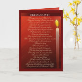 Vuurman's vrouw... kaart (Gele Bloem)