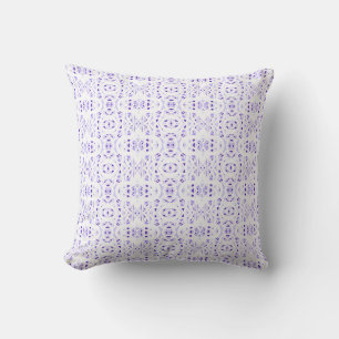 Vuurmerk Paarse Witte Abstracte Gouache Kunst Kussen