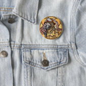 Vuurmiddelmaskerpen Ronde Button 5,7 Cm (In situ)
