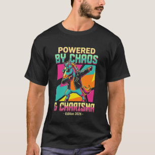 Vuurpaard 2026 Chaos & Charisma Retro 90s Geometri T-shirt