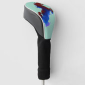 Vuurpaard Golfheadcover (Schuin)