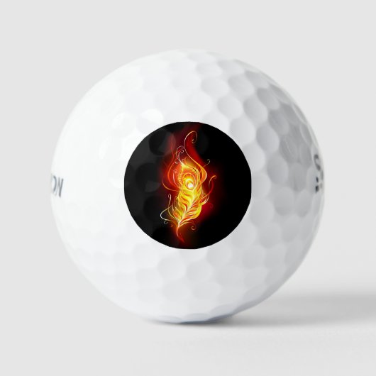 Vuurpacock Veer Golfballen (Voorkant)
