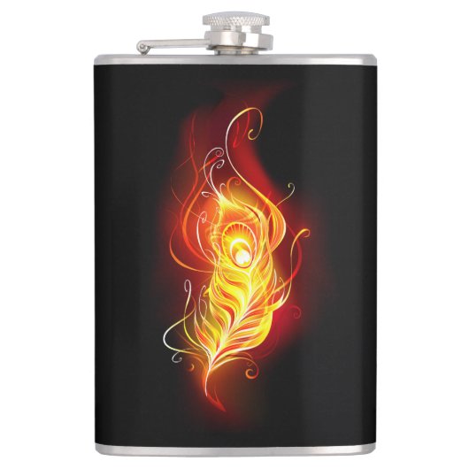 Vuurpacock Veer Heupfles (Voorkant)