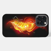 Vuurpacock Veer iPhone Hoesje (Achterkant horizontaal)