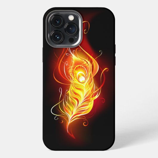 Vuurpacock Veer iPhone Hoesje (Achterkant)