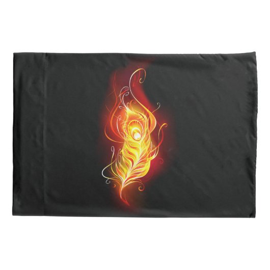 Vuurpacock Veer Kussensloop (Achterkant)