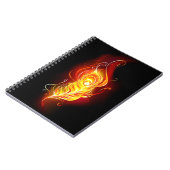 Vuurpacock Veer Notitieboek (Linkerzijde)