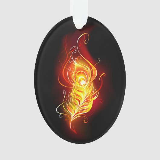 Vuurpacock Veer Ornament (voorkant)