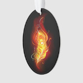 Vuurpacock Veer Ornament (voorkant)