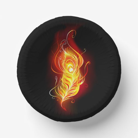 Vuurpacock Veer Papieren Kommen (Voorkant)