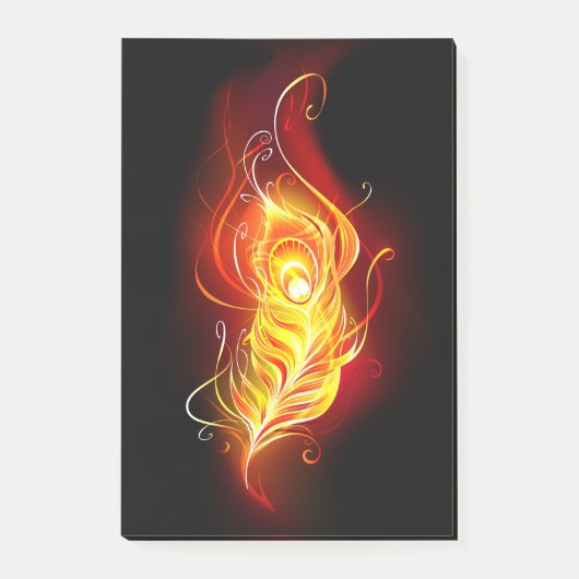 Vuurpacock Veer Post-it® Notes (Voorkant)