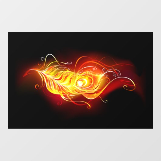 Vuurpacock Veer Raamsticker (Vel)